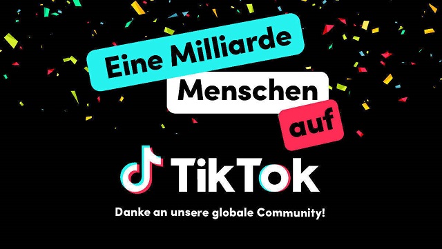 TikTok hat die Marke von 1 Milliarde