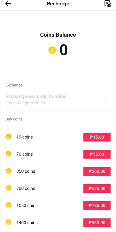 Wählen Sie die Anzahl der Münzen, die Sie kaufen möchten